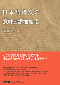 日本語構文の意味と類推拡張