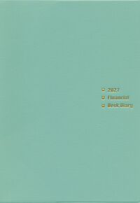 ファイナンシャルデスクダイアリー 2027年版  (ミントグリーン）